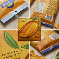 Vochtbestendige retail OEM op maat gemaakte display PET AL PE zak met centrale verzegeling voor huisdierenvoer & fruitsnacks