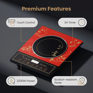 Mini Cocina de Inducción LED de Alta Potencia, Impermeable, con Pantalla Táctil, 8 Funciones, Portátil, para RV, 2200W - Product Image 4