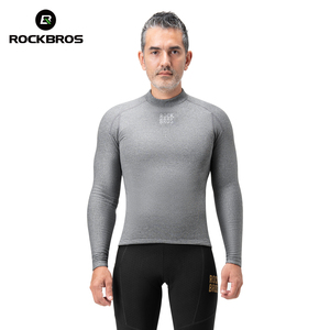 ROCKBROS-Para Hombre, Camisa de Manga Larga con Capa Base de Lana <span class=keywords><strong>Merino</strong></span> de Tecnología de Alta Calidad para Otoño e Invierno - Product Image 3