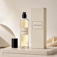 Flacons de parfum en verre vides de 100 ml, logo personnalisé, flacon vaporisateur de parfum, flacon vaporisateur pour le corps, flacon de brume d'ambiance avec boîte d'emballage