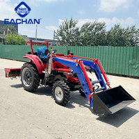 Prix pas cher tout-puissant Compact 80 HP agriculture verger terrain cultivé tracteur 4x4 multifonctionnel tracteur de terrain à double usage
