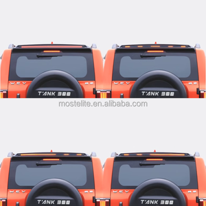 High Quality AILITA Single Deck PP Rear Trunk Roof Spoiler with LED Lights for GWM Tank 300 - Product Image 4