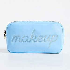 Bolsas de Maquillaje Reutilizables, Ligeras, Duraderas, Impermeables, de Nailon para Mujer, con Cierre, Logotipo Personalizado, Portátiles, Multifuncionales y Ecológicas - Product Image 1