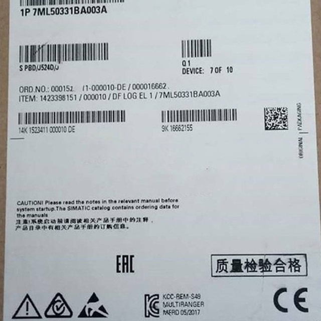 7ML5033-1BA10-3A 7ML50331BA103A SITRANS LR200 Series Radar Level Transmitter PLC