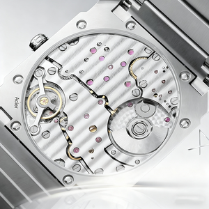 Reloj Automático Profesional de 10 Bares Resistente al Agua, Caja Delgada de 40 mm y 6,4 mm, Movimiento Bulgaris, Esfera Azul Sunray, Correa de Acero - Product Image 6