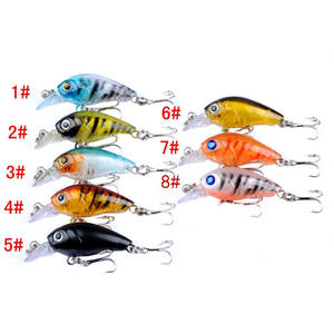 Vente en gros 4.5CM/4G Kit de leurres de pêche avec boîte en plastique mélange multiple Minnow Crankbait dur leurre Wobbler Set - Product Image 4
