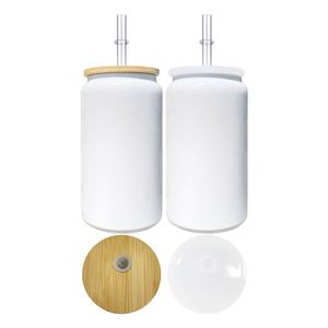 Nuevas Latas de Acero Inoxidable con Aislamiento al Vacío de Doble Pared para Sublimación, Blancas, de 16 oz, para Refrescos y Cerveza - Product Image 1