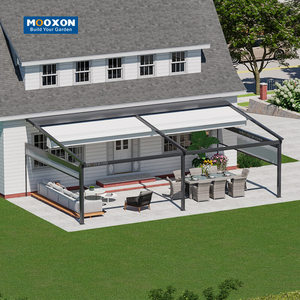 Mooxon tùy chỉnh thông minh cơ giới có thể thu vào mái hiên điều khiển từ xa tự động ban công riêng tư cửa sổ màn hình Patio mái nhà bóng râm - Product Image 1