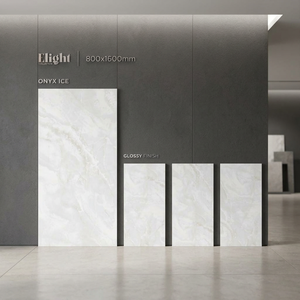 Azulejos de porcelana pulida Pulpis Mist de 800x1600 mm para suelo y pared, diseño de mármol gris de 80x160 cm - Product Image 5