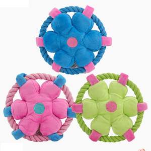 Bán buôn tùy chỉnh Pet <span class=keywords><strong>Dog</strong></span> Đồ chơi nhồi bông sang trọng kêu cót két bay đĩa sang trọng sinh thái thân thiện bền tương tác nhỏ Pet <span class=keywords><strong>Dog</strong></span> Chew đồ chơi - Product Image 1