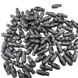 Plastic Bullet Shaped Spring Buckle Black For Bags And Jeans Durable Eyelet Buttons - Product Image 5