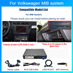 กล่องถอดรหัส Wireless Carplay สำหรับ Golf 7, Jetta, Passat, Skoda Octavia รองรับ Wireless <span class=keywords><strong>Android</strong></span> Auto Link, Airplay และเครื่องเล่น DVD ในรถยนต์ - Product Image 6
