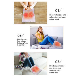 Bottes chauffantes à pieds rapides à arrêt automatique avec 3 réglages de température Lavables en <span class=keywords><strong>machine</strong></span> et semelle antidérapante Pack chaud et froid Chauffe-pieds - Product Image 5