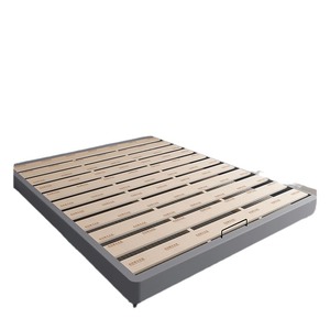 Solid Wood Platform <b>Bed</b> Frame Without Headboard <b>Space</b> <b>Saving</b> For Bedroom Use - Product Image 1