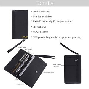 Hongbo Bestseller 7-Farben bereit kleine Saffiano Leder Zippy Budget Binder Brieftasche als Büro Geschenk für Bargeld Organisation - Product Image 5