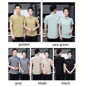 T-shirts et polos d'été pour garçons, style restaurant et bar, avec logo brodé personnalisé, pour chefs - Product Image 3