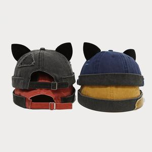 หมวกเบสบอลหูฟ็อกซ์สไตล์วินเทจปี 2025 แฟชั่นสำหรับผู้หญิง ผ้าเย็บแบบวอชชิ่ง สไตล์ฮิปฮอป น่ารัก หมวกทรงด็อคเกอร์ - Product Image 3