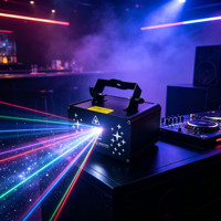 Potente Proyector de Estrellas Animado Rojo y Verde, Luz Láser con Efecto de Universo y Galaxia, Control Remoto DMX, Solución de Iluminación para Bodas y Eventos