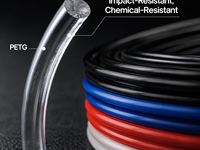 Filament d'imprimante 3D Yiqiu3D PETG 1,75 mm, couleurs brillantes et fluorescentes pour le moulage de pièces fonctionnelles, température d'impression 220°C