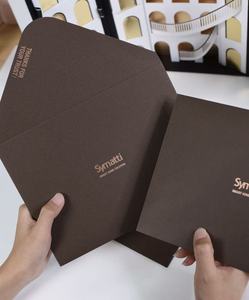 Biglietti di ringraziamento personalizzabili in carta kraft orizzontale con buste adesive bifacciali stampate, <span class=keywords><strong>che</strong></span> possono contenere - Product Image 4