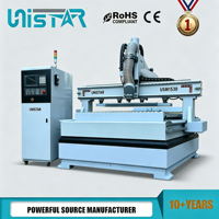 Router CNC de Alta Velocidad con Cambio Automático de Herramienta, Máquina de Fresado CNC para Madera, para Línea de Producción de Muebles y Gabinetes