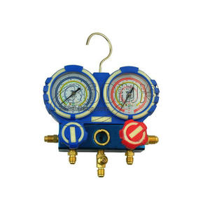 Vmg-2-R22-B Conjunto de manómetros dobles para recarga de refrigerante y reparación de aire acondicionado, para vehículos resistentes a impactos - Product Image 2