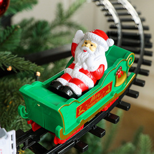 Plastique 1:5 échelle <span class=keywords><strong>petit</strong></span> <span class=keywords><strong>Train</strong></span> suspendu Rail voiture électrique arbre de noël cadeau jouet ornements - Product Image 2