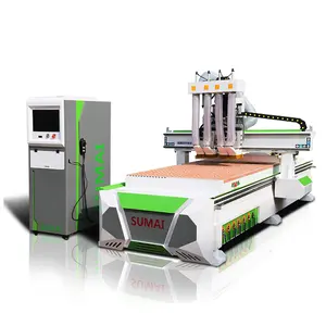 4 spindle high strength steel material cnc router and 3d engraving wood cutting machine