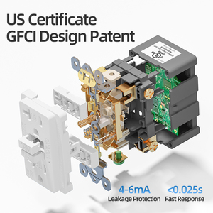 Địa phương chúng tôi cổ gfci Outlet 15 amp gfci Outlet 15 amp tường Ổ cắm ổ cắm điện điện đồ đạc điện 125V phòng tắm Outlet - Product Image 6