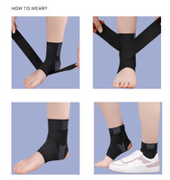 Soutien de cheville en néoprène léger et respirant avec sangle élastique, protection professionnelle pour sports d'hiver, unisexe