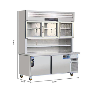 1.5m thiết kế mới nhà máy thực phẩm tủ đông thương mại dọc thép không gỉ tủ lạnh siêu thị hiển thị tủ đông tủ lạnh - Product Image 2