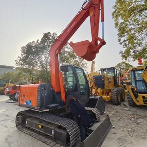 Expédition rapide, performance stable, mini-excavatrice Hitachi Zaxis 70 d'occasion de 7 tonnes, moteur PLC, boîte de vitesses, pompe, roulement, 40 kW - Product Image 1