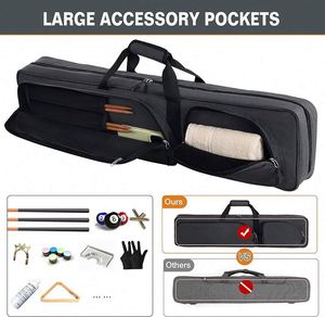 Kit de queue de billard 3B4S personnalisable en usine BSCI avec étui souple et sac de club de snooker pour les passionnés de snooker et de billard - Product Image 4