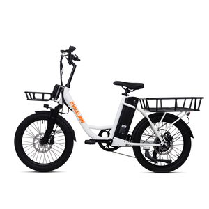 Bici da Carico Elettrica da 20 Pollici 36v 250w a 2 Ruote con Scavalco Basso non Pieghevole per Consegna Cibo - Product Image 1