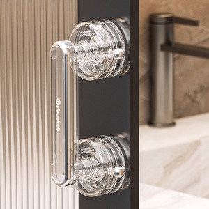Poignée de porte en verre à ventouse XPMBS, tendance pour la cuisine, capacité de charge de 5 kg, pour portes coulissantes de salle de bain, fenêtres, armoires, réfrigérateurs - Product Image 2