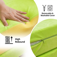 Sofa pliant pour enfants de dessin animé d'OEM ODM de vente directe d'usine de matière première chaise d'apprentissage de bébé sans revêtement sofa pliable d'enfants de jouet