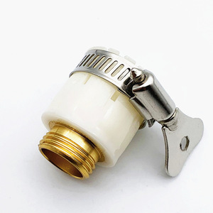 Raccord fileté 1/2 pouce en laiton pour tuyau d'arrosage, adaptateur pour connexion au robinet d'eau - Product Image 4