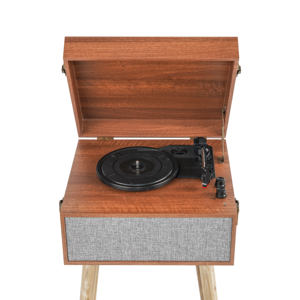<span class=keywords><strong>Tocadiscos</strong></span> Portátil de Vinilo <span class=keywords><strong>con</strong></span> Patas, Maletín de Madera Moderno de Alta Calidad para Voz, <span class=keywords><strong>con</strong></span> Altavoz - Product Image 3