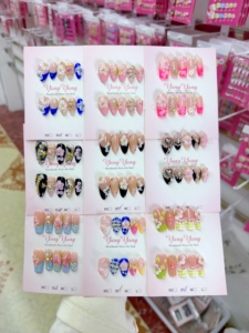 <span class=keywords><strong>Uñas</strong></span> Acrílicas de Lujo Hechas a Mano, <span class=keywords><strong>Uñas</strong></span> Postizas de Alta Calidad, Elegantes y Modernas para los Dedos - Product Image 2
