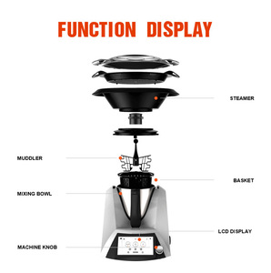 Appareils de <span class=keywords><strong>cuisine</strong></span> tout en un automatique Smart Cooker Cooking <span class=keywords><strong>Robot</strong></span> 2LCook Mixer Machine No Fumes Recipe Chip Cooking Guide <span class=keywords><strong>1500w</strong></span> - Product Image 6