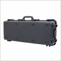 Valise rigide en plastique PP à prix réduit, étanche IP67, antichoc IK10, pour le rangement d'équipement de chasse en extérieur, avec roues et mousse.