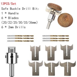 HUHAO 13pcs Pattern Wooden <strong>Bead</strong> Maker Drill <strong>Bit</strong> Milling Cutter Set Ring Maker <strong>Beads</strong> Buckle Drill <strong>Bit</strong> - Product Image 5