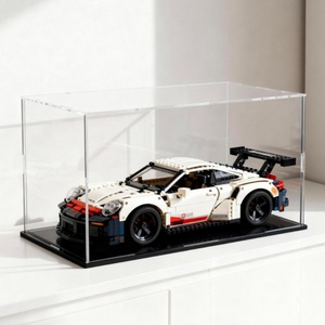 Hot Sale Eco-Friendly Clear Acrylic <b>Display</b> <b>Case</b> Black Base Pre-Assembled 1:24 Scale Model Cars UV Coated Washable - Product Image 1