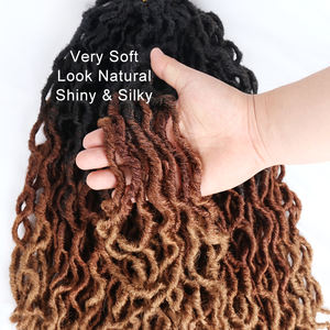 Extensiones de Cabello Sintético para Peinados Trenzados, Estilo Rizado, al por Mayor, Estilo Diosa Gitana, Extensiones de Cabello Faux Locs, Aguja de Crochet para Cabello - Product Image 4