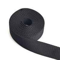Sangles en polypropylène robustes à chevrons haute ténacité, noires, taille personnalisée, qualité certifiée