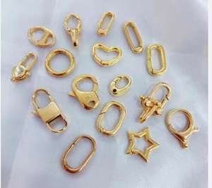 Laiton or bijoux bijoux paramètres résultats et composants en gros trouver mes fermoirs ornement crochet Type bijoux fermoir - Product Image 2