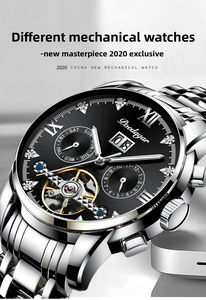 POEDAGAR 1402 Montre mécanique automatique pour homme, étanche, de qualité supérieure, multifonctionnelle, montre de luxe pour homme - Product Image 6