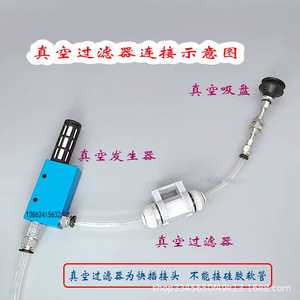 Filtre à vide puissant ZFC100 04B 06B de type pipeline en plastique pour système pneumatique - Product Image 4