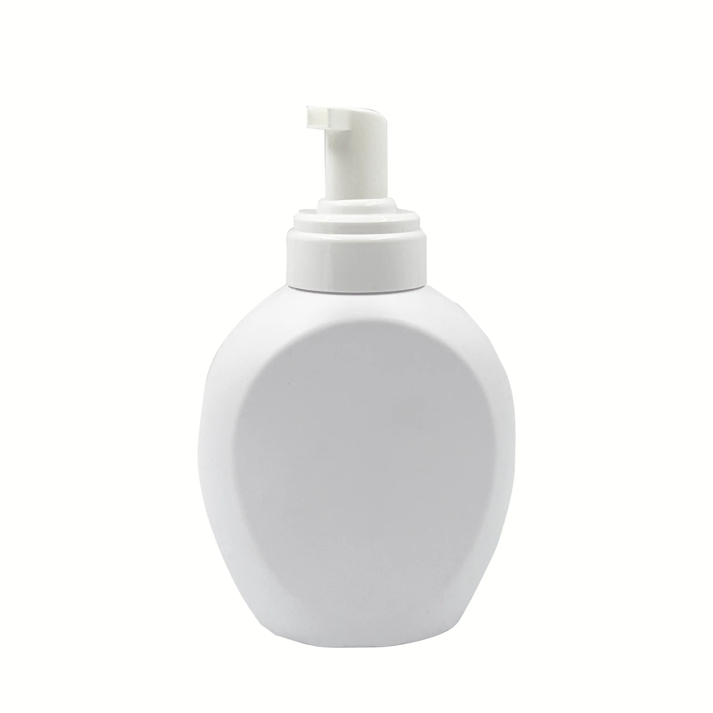 OEM 560ml riutilizzabile in plastica bianca per il viso detergente cosmetico per bottiglie di sapone per il viso con pompa per uso liquido