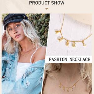 不锈钢定制个性化名字首字母基督教链式吊坠项链女式 - 派对和周年纪念礼物 - Product Image 6